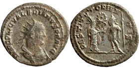 Valerian I (253-260 AD). Antioch mint. AR antoninianus. Obv.: IMP C P LIC VALERIANVS P F AVG, radiate, draped and cuirassed bust to right. Rev.: RESTI...