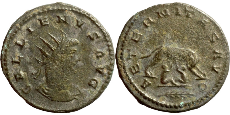 Gallienus (253-268 AD). Asia or Antioch mint. Antoninianus. Obv.: GALLIENVS AVG,...