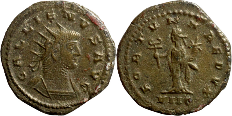 Gallienus (253-268 AD). Antioch mint. Antoninianus. Obv.: GALLIENVS AVG, radiate...