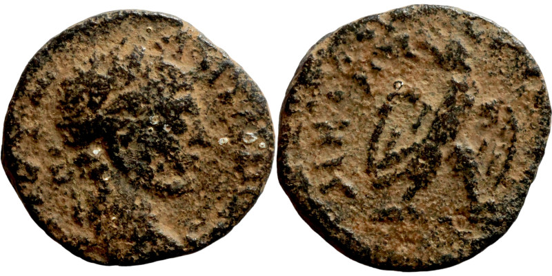 Roman provincial. 1st-3rd century AD. AE bronze

16mm 3,20g

Artificial sand...