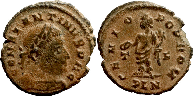 Constantinus I. 306-337. Æ-Follis

20mm 3,47g

Artificial sand patina