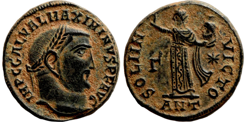 Maximinus II (305-313) Follis Antioch. Obverse: IMP C GAL VAL MAXIMINVS PF AVG, ...