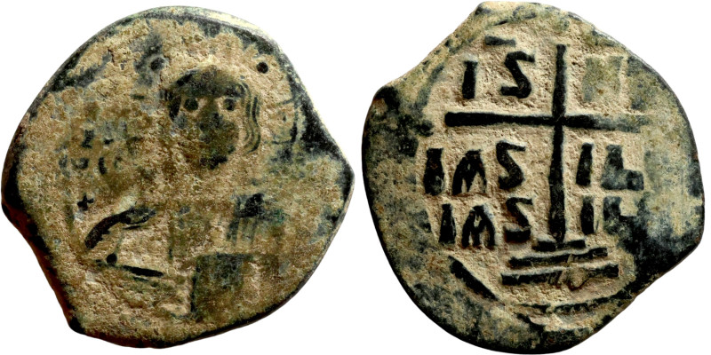 Anonymous Follis attributed to Romanus III (1028-1034). Obverse: +ЄMMA-NOVH. Nim...