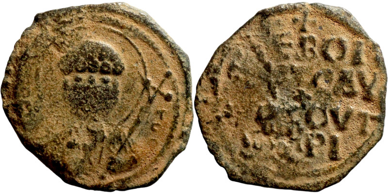 Tancred (Regent: 1101-1103, 1104-1112). Follis. Antioch. Obverse: Nimbate facing...