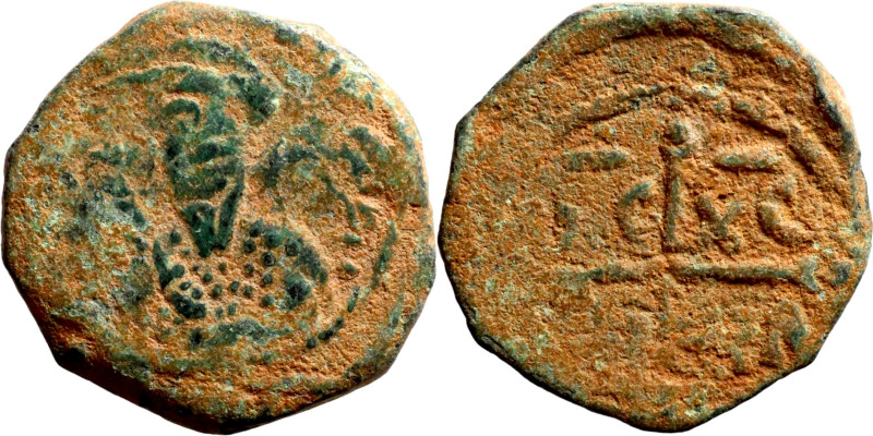 Tancred (Regent: 1101-1103, 1104-1112). Follis. Antioch. Obverse: KE BOIΘH TANKR...