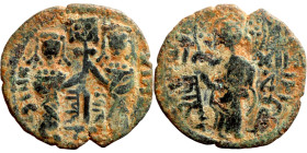 Imitation of Constantine X follis Obverse: Two standing figures. Reverse: Standing Figure