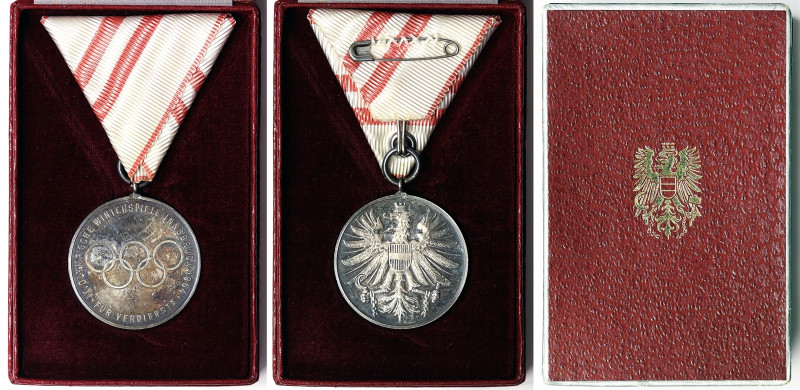 Austria, Medal, 1964, Winter Olympic Games Innsbruck. Ø 35 mm ca. Silvered bronz...