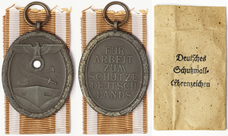 Germany, West Wall Medal, n.d., Medal awarded to the designers, engineers and bu...