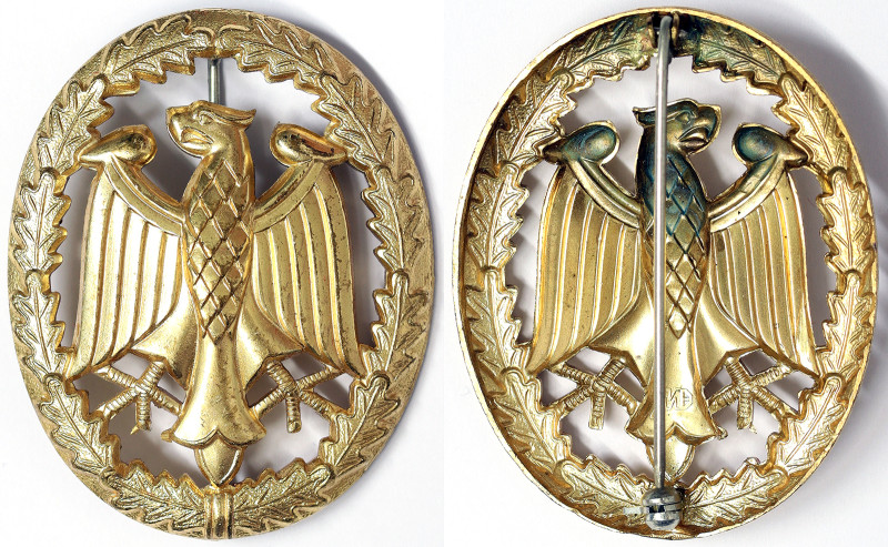 Germany, German Armed Forces Badge for Military Proficiency, n.d., 53x43 mm ca. ...