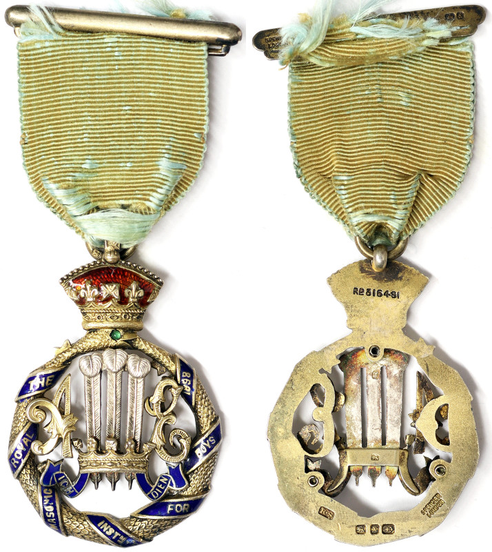 Masonic medals, Victoria Medal, 1898, Royal Masonic Institution for boys. Total ...