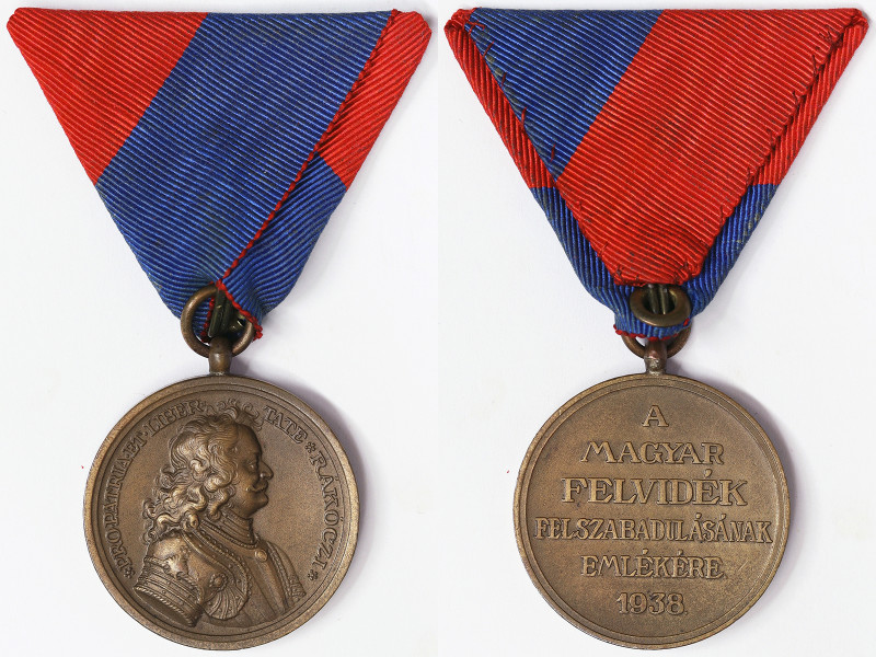 Hungary, Commemorative medal for the liberation of Upper Hungary, 1938, Ø 34 mm....