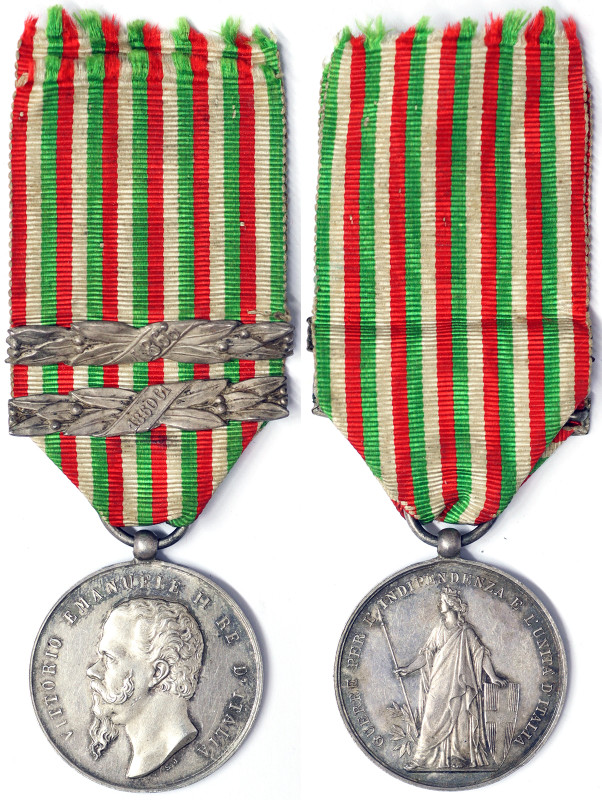 Kingdom, Vittorio Emanuele II Commemorative medal of the wars for independence a...