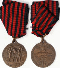 Kingdom, Vittorio Emanuele III Commemorative medal of the Albania Expedition, 1940, Opus: Crippa. Morbiducci. Tipo C. Ø 33 mm. Ae. Rare, Brambilla 765...