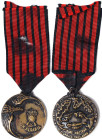 Kingdom, Vittorio Emanuele III Commemorative medal of the 94th Infantry Regiment, Albania campaign, 1941, Production: Boeri. Ø 37 mm. Ae. Rare, Traces...