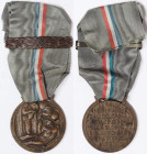 Kingdom, Vittorio Emanuele III Badge of Honour for the Mothers of the Fallen in War, 1944, With clasp on ribbon: 1944. Ø 32,5 mm. Ae.