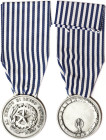 Republic, State Police Medal For Long Command Merit (15 years). Ø 36 mm. White metal. XF