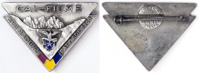 Republic, Badge, 1968, Rijeka (Fiume) section of the Italian Alpine Club CAI. XVII gathering in Falcade. Opus: Granero. 44x32,5 mm. White metal. 14,10...