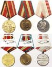 Russia, Lot 3 pcs. Jubilee Medal 1975 "30 Years of Victory in the Great Patriotic War 1941–1945". Jubilee Medal 1988 "70 Years of the Armed Forces of ...