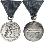 Yugoslavia, Medal, n.d., Croatia. Fire Brigade, Fire Service. Ø 39 mm ca. White metal. XF