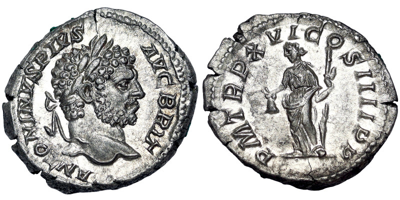 Roman Coins, Caracalla Denar, n.d., Rome, Ag. 3,79 g, Cohen 224, UNC