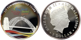Australia, Elizabeth II 1 Dollar, 2009, Sydney 2009 World Masters Games. Ag.999 1 Oncia / 1 Oz, KM 1248, PROOF