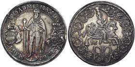 Austria, Maximilian III, Taler, 1613, Hall, Ag. 28,58 g, Rare, DAV 5853, XF+