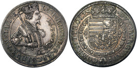 Austria, Leopold V, Taler, 1632, Hall, Ag. 28,46 g, DAV 3338, XF/A.UNC