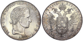 Austria, Ferdinand I Taler, 1838, Vienna, Ag.833 28,06 g, Frühwald 764, XF