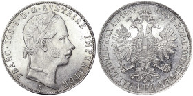 Austria, Franz Joseph I 1 Gulden, 1859, Kremnitz, Ag.900 12,35 g, Frühwald 1452, UNC