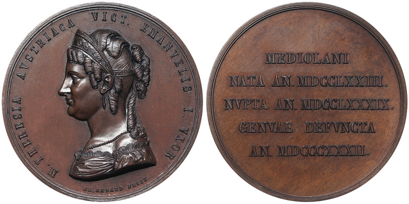 Austria, Franz Joseph I Medal, 1865, Commemorative for the death of Maria Theres...