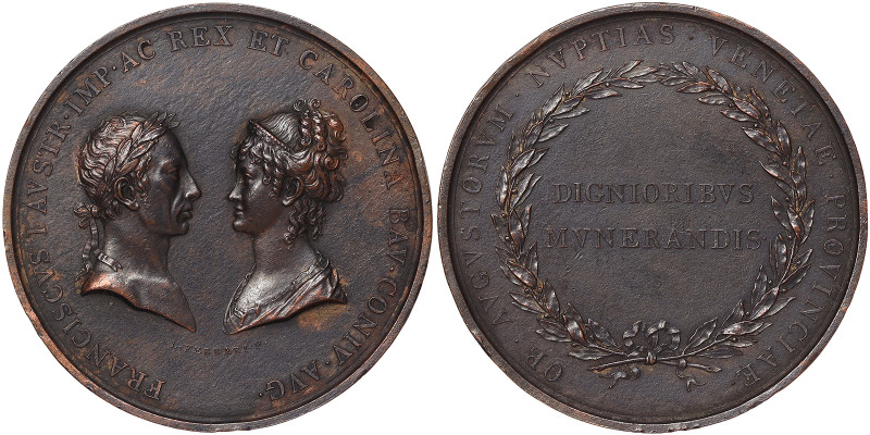 Austria, Francis I, Medal, n.d., (1816), Hommage of venetian terrytories for the...