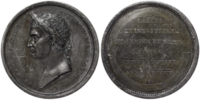 France, Napoleon I Medal, 1810, Award of Industry and Labor in Rome, on the occa...