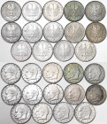 Germany, Lot 14 pcs. 2 Mark: 1957F. 1957J(x3). 1958D. 1958J. 1960D(x2). 1960G. 1962D. 1962F. 1963. 1965. 1970. Ni. Jaeger 392