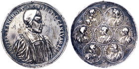 Great Britain, William Sancroft Archbishop of Canterbury (1677–1690), Medal, 1688, Sancroft and the Seven Bishops. Opus: g, Bower. Ø 50 mm. Ag. 24,85 ...