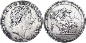 Great Britain, George III Crown, 1819, London, Ag.925 28,28 g, Rare, SCBC 3787, VF+