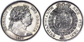 Great Britain, George III 1/2 Crown, 1817, London, Ag.925 14,14 g, Rare, Seaby 3789, XF