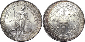 Great Britain, George V Trade Dollar, 1929, Bombay, Ag.900 26,95 g, KM T5, A.UNC