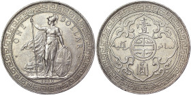 Great Britain, George V Trade Dollar, 1930, Bombay, Ag.900 26,95 g, KM T5, VF