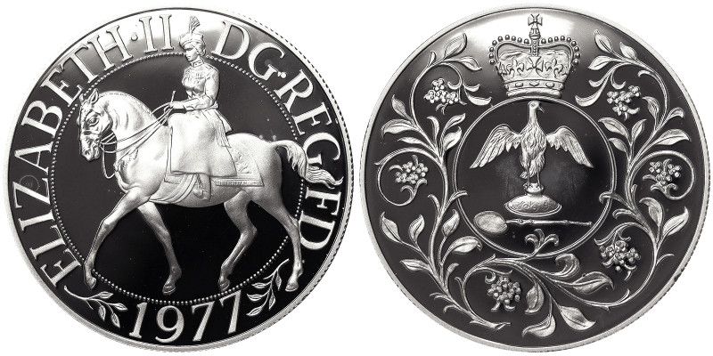 Great Britain, Elizabeth II 25 New Pence, 1977, 25th Anniversary of the Accessio...