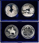 Hungary, Set, 1990, Budapest, 500th Anniversary. 500 Forint Death of King Mathias of Hunyadi. 500 Forint Buda Civitas Regia. Mintage: 15.000 pcs. Ag.9...