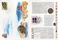 Iceland, 5 Kroner, 1984, Ni. 5,60 g, Numisbrief with stamp. KM 28, UNC