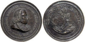 Italian States, Ferrara, Giovanni Andrea Barotti (1701-1772), Medal, 1764, Italian writer and man of letters. Opus: Pietro L. Giannelli. Ø 84 mm. Ae. ...