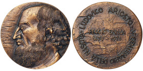 Italian States, Ferrara, Ludovico Ariosto (1474-1533), Medal, 1974, 5th centenary of the birth of Ludovico Ariosto. Opus: Greco. Ø 61 mm. Ae. 130,00 g...