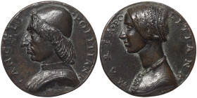 Italian States, Florence, Angelo Poliziano (1454-1494), Medal, n.d., (1495), Italian classical scholar and poet of the Florentine Renaissance. Opus: N...