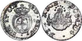 Italian States, Genoa, Republic Biennial Doges Phase III 8 Denari, 1794, Billon. 1,10 g, CNI 14, XF+