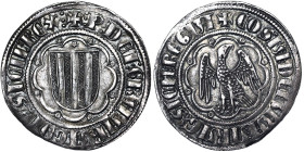 Italian States, Messina, Costanza of Svevia and Pietro d'Aragona Pierreale, n.d., Ag. 3,23 g, Rare, MIR 172, VF/A.XF