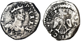 Italian States, Messina, Filippo III of Spain 1/2 Tarì, 1611, Ag. 1,16 g, MIR 349/3, VF