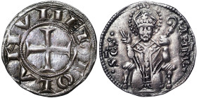 Italian States, Milan, First Republic Ambrosino o Grosso da 8 Denari, n.d., Ag. 2,95 g, Rare, MIR 65/1, XF