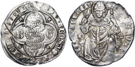 Italian States, Milan, Barnabo and Galeazzo II Visconti Grosso da 2 Soldi, n.d., Ag. 2,39 g, Very rare, MIR 102/2, VF+