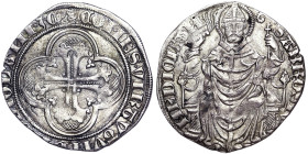 Italian States, Milan, Gian Galeazzo Visconti Pegione o Grosso da 1-1/2 Soldi, n.d., Ag. 2,30 g, MIR 119, VF+